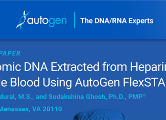 White Paper: Genomic DNA Extracted from Heparinized Whole Blood Using AutoGen FlexSTAR White Paper: Genomic DNA Extracted from Heparinized Whole Blood Using AutoGen FlexSTAR