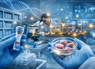 From Hoarding to Sharing: Breaking Down Biobank Silos to Accelerate Diagnostic Innovation Automated cryogenic biobank storage system with robotic sample handling in a laboratory
